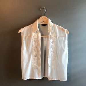 TopShop Delicate Sheer Blouse